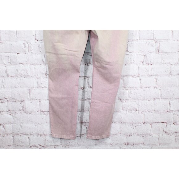 LL Bean BeanFlex Jeans High Rise Slim Leg Ankle Stretch Rose Shadow 18 - Picture 5 of 13